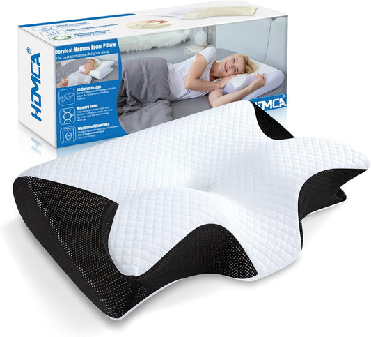Almohada Cervical Ergonómica de Memory Foam | Descanso Premium para Cuello y Hombros