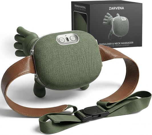 Masajeador Inteligente con Calor para Cuello y Espalda | Masaje Profundo para Hombros, Zona Lumbar y Piernas