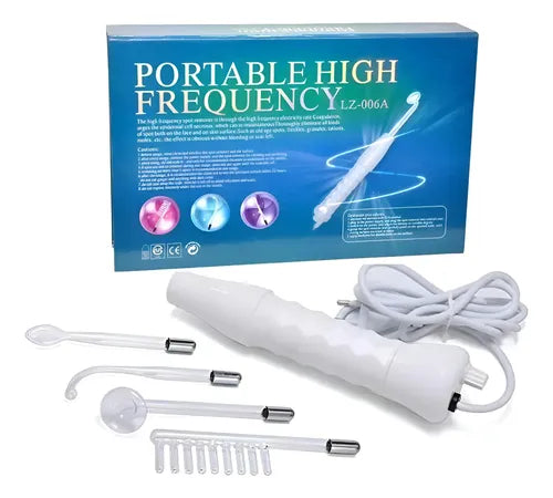 Máquina de Alta Frecuencia Portátil Facial y Capilar | Reduce Acné, Rejuvenece la Piel y Estimula el Crecimiento del Cabello