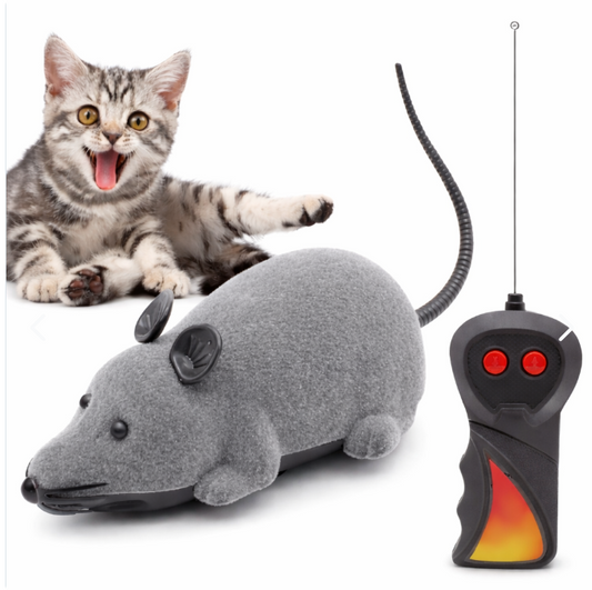 Ratón Interactivo con Control Remoto para Gatos