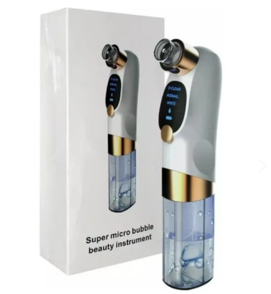 HydraClean™ | Limpiador Facial de Hidradermoabrasión con Succión y Agua para una Piel Más Limpia y Radiante