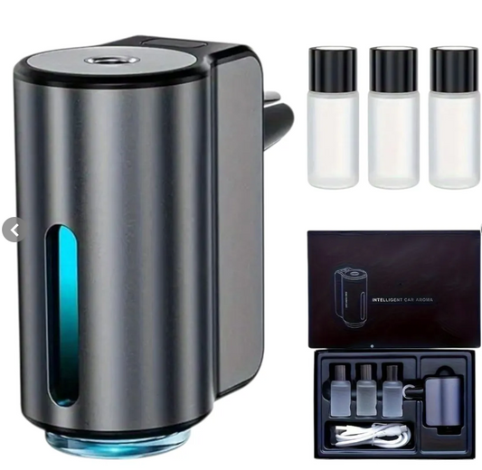 Mini Difusor de Aroma Inteligente para Auto | Humidificador USB Recargable con Aceites Esenciales